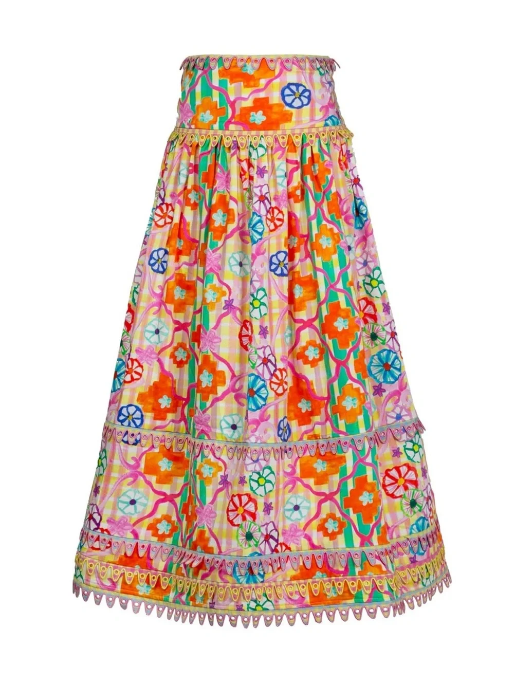 Celia B Serene Floral Midi Skirt